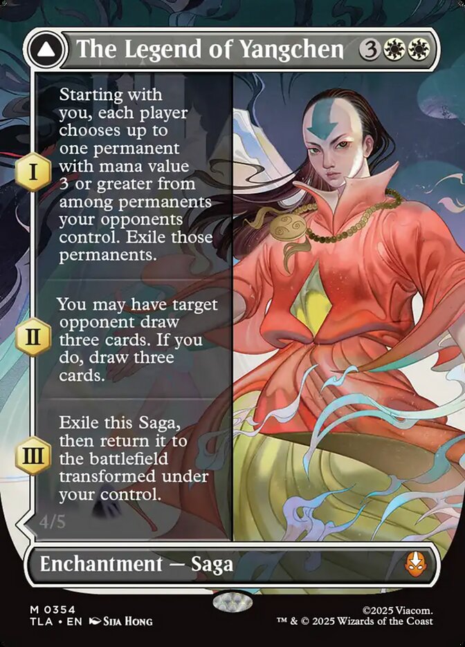 The Legend of Yangchen // Avatar Yangchen  354/286 (Avatar: The Last Airbender)  - Borderless Foil | Good Games Cannington