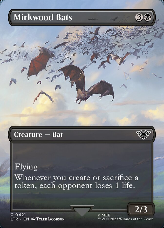 Mirkwood Bats 421 (Universes Beyond: The Lord of the Rings: Tales of Middle-earth)  - Borderless | Good Games Cannington