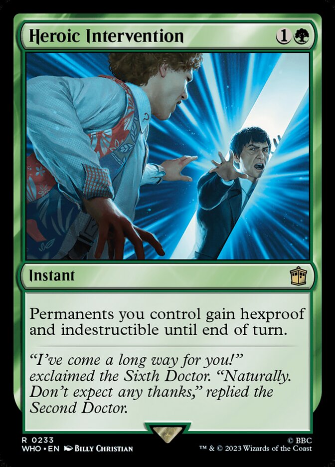 Heroic Intervention 233 (Universes Beyond: Doctor Who)  - Foil | Good Games Cannington