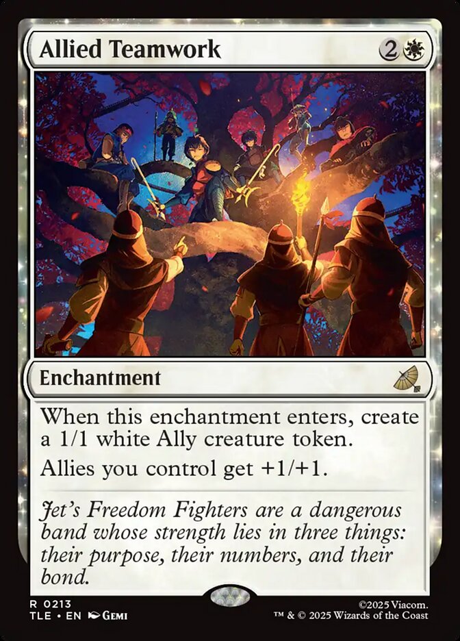 Allied Teamwork 213/317 (Avatar: The Last Airbender: Eternal-Legal)  - Foil | Good Games Cannington