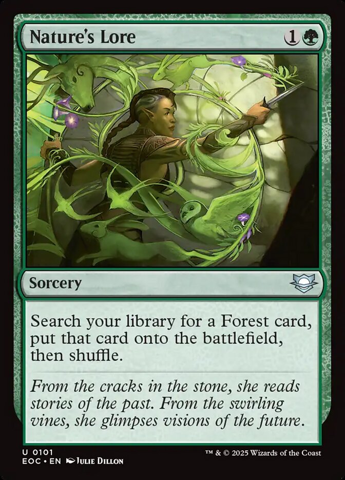 Natures Lore 101/191 (Commander: Edge of Eternities)  | Good Games Cannington