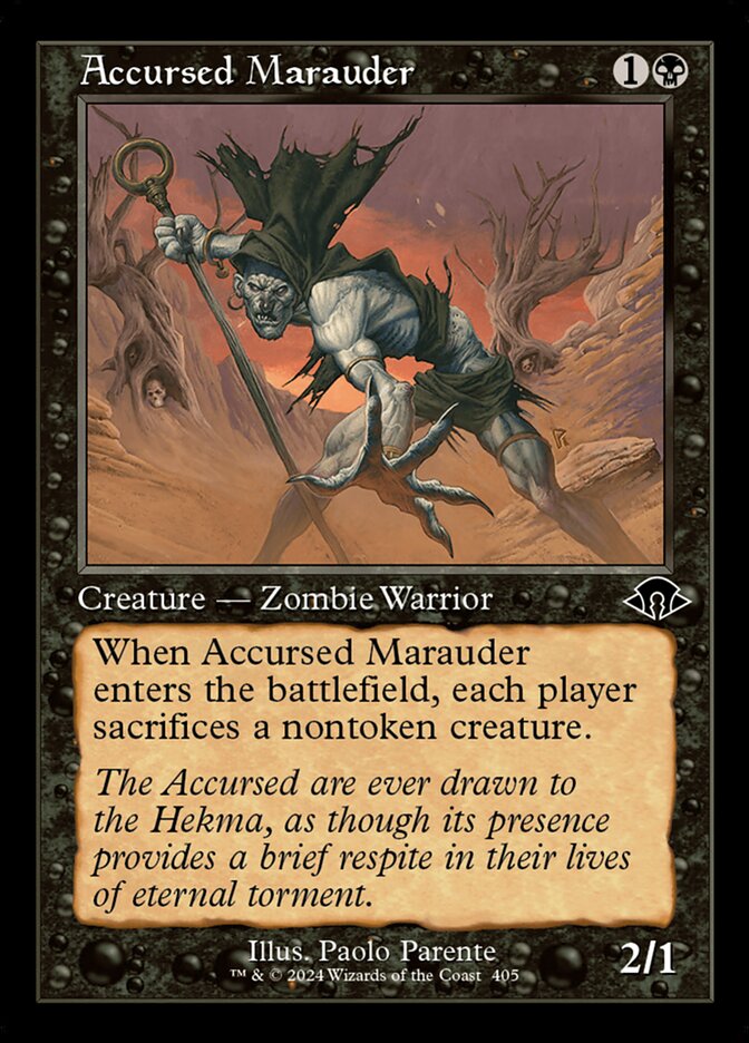 Accursed Marauder 405 (Modern Horizons 3)  - Retro Foil | Good Games Cannington