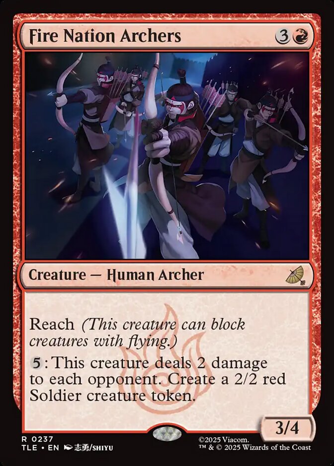 Fire Nation Archers 237 (Avatar: The Last Airbender: Eternal-Legal)  - Foil | Good Games Cannington