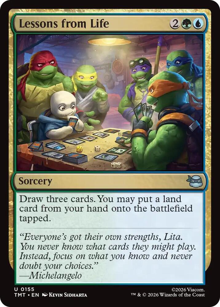 Lessons from Life 155 (Commander: Teenage Mutant Ninja Turtles)  | Good Games Cannington
