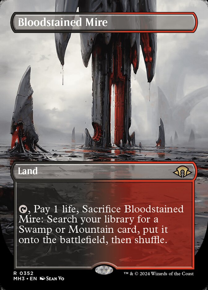 Bloodstained Mire 352/319 (Modern Horizons 3)  - Borderless | Good Games Cannington