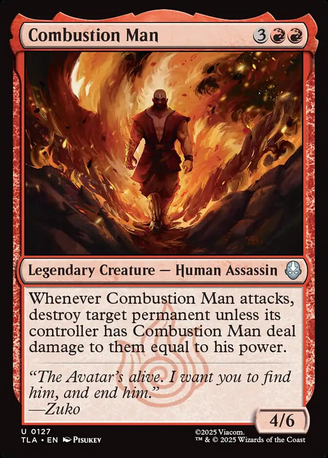 Combustion Man 127 (Avatar: The Last Airbender)  | Good Games Cannington