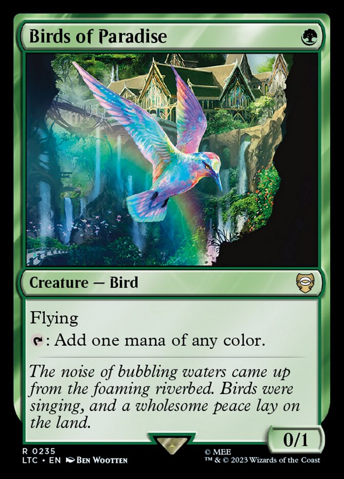 Birds of Paradise 235 (Commander: The Lord of the Rings: Tales of Middle-earth)  | Good Games Cannington