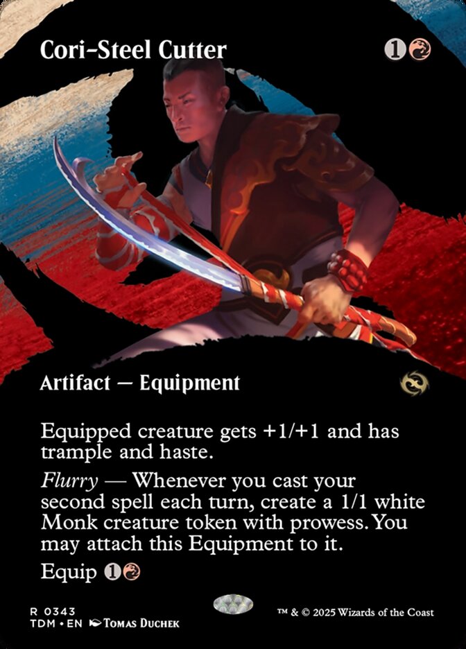 Cori-Steel Cutter 343 (Tarkir: Dragonstorm)  - Borderless | Good Games Cannington