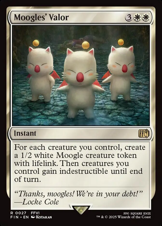 Moogles' Valor 27 (FINAL FANTASY)  - Foil | Good Games Cannington