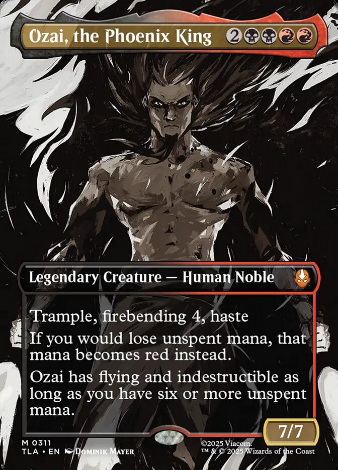 Ozai, the Phoenix King 311/286 (Avatar: The Last Airbender)  - Borderless | Good Games Cannington