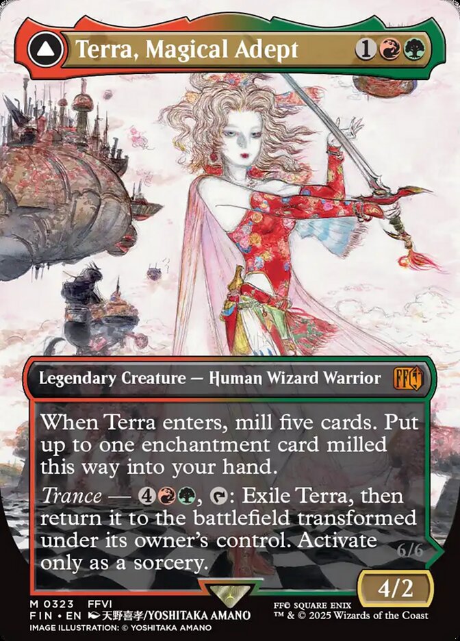 Terra, Magical Adept // Esper Terra 323/309 (FINAL FANTASY)  - Borderless | Good Games Cannington
