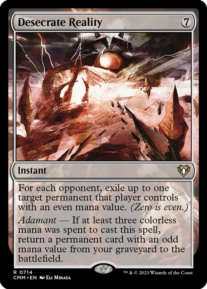 Desecrate Reality 714/451 (Commander Masters)  | Good Games Cannington