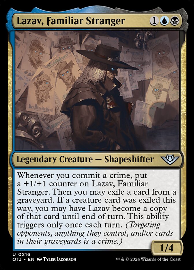 Lazav, Familiar Stranger 216 (Outlaws of Thunder Junction)  | Good Games Cannington