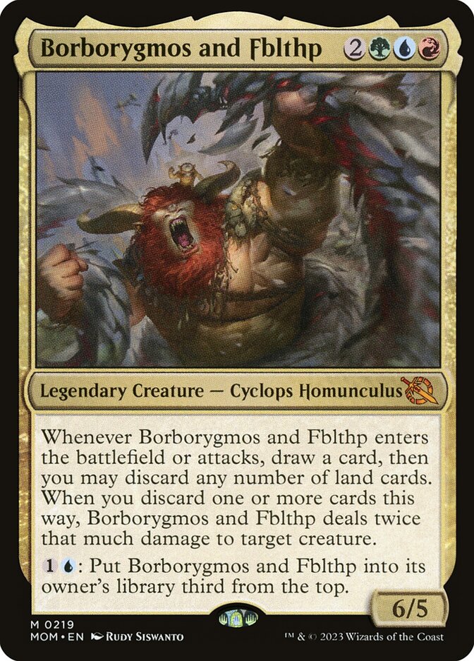 Borborygmos and Fblthp 219 (March of the Machine)  - Foil | Good Games Cannington