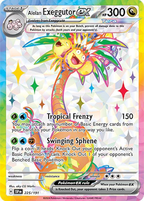 Alolan Exeggutor ex 225 191 (SV08: Surging Sparks)  - Holofoil | Good Games Cannington