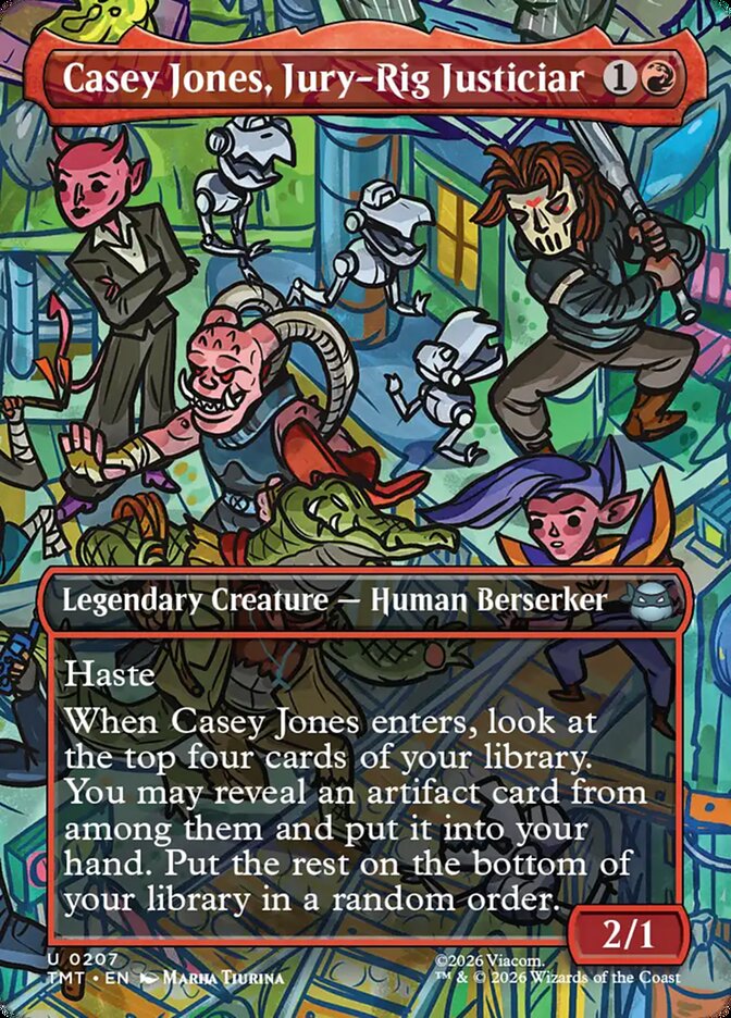 Casey Jones, Jury-Rig Justiciar 207 (Teenage Mutant Ninja Turtles)  - Foil | Good Games Cannington