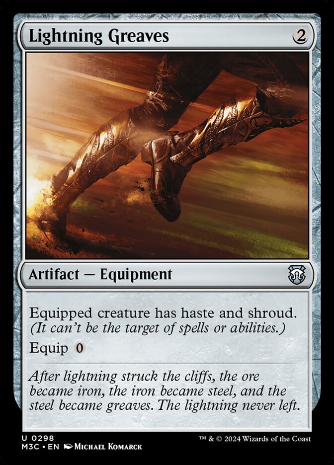Lightning Greaves 298 (Commander: Modern Horizons 3)  | Good Games Cannington