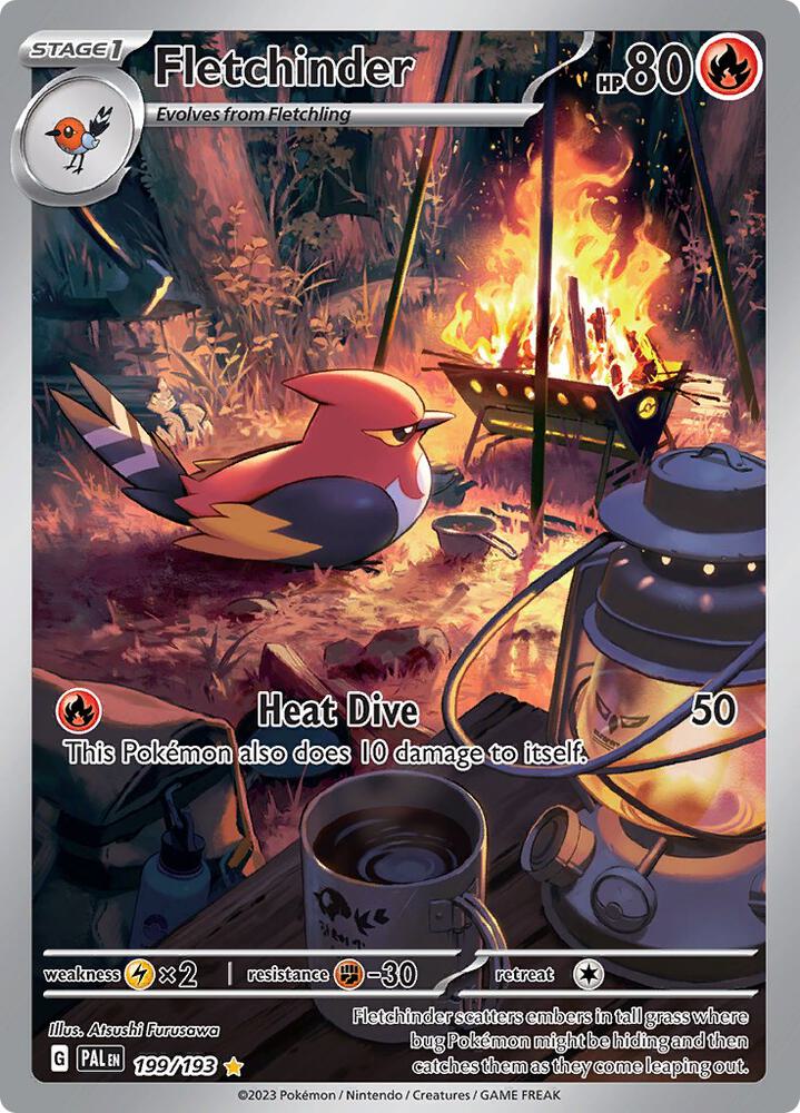Fletchinder 199/193 (SV02: Paldea Evolved)  - Holofoil | Good Games Cannington
