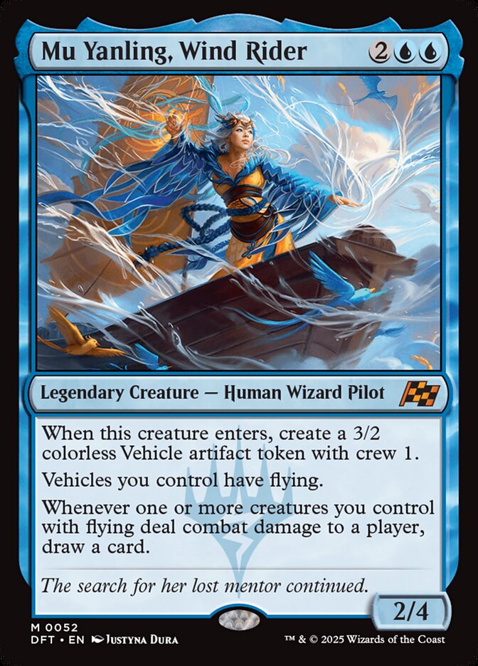 Mu Yanling, Wind Rider 52/291 (Aetherdrift)  - Foil | Good Games Cannington