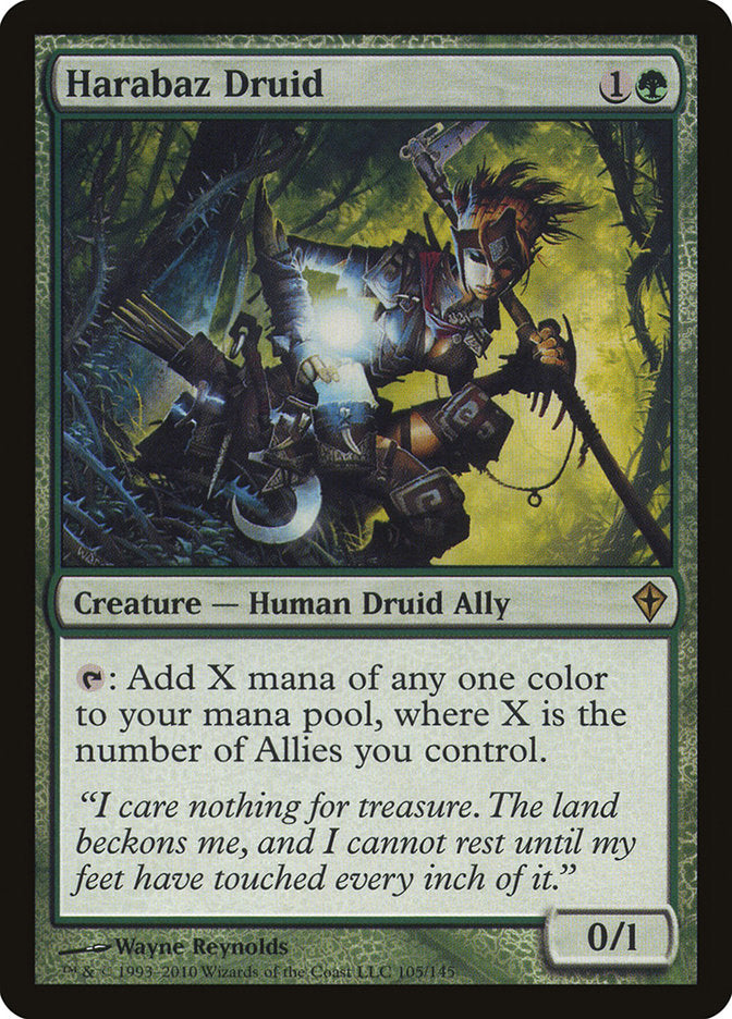 Harabaz Druid 105 (Worldwake)  | Good Games Cannington