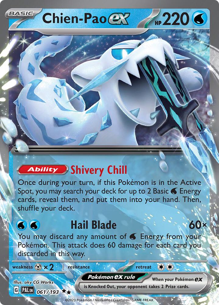 Chien Pao ex 061 193 (SV02: Paldea Evolved)  - Holofoil | Good Games Cannington
