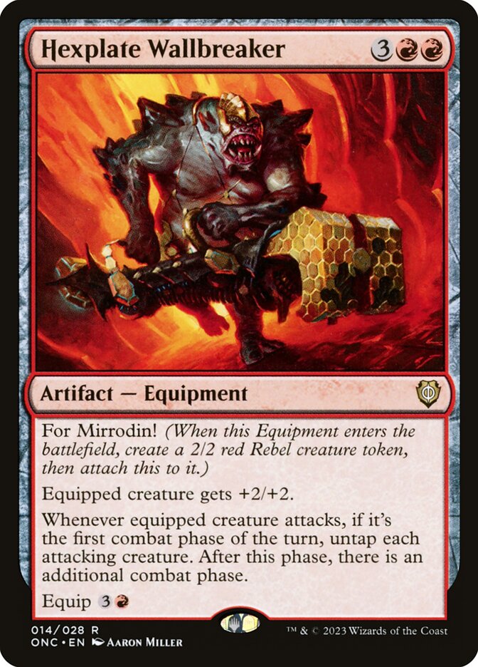 Hexplate Wallbreaker 14 (Commander: Phyrexia: All Will Be One)  | Good Games Cannington