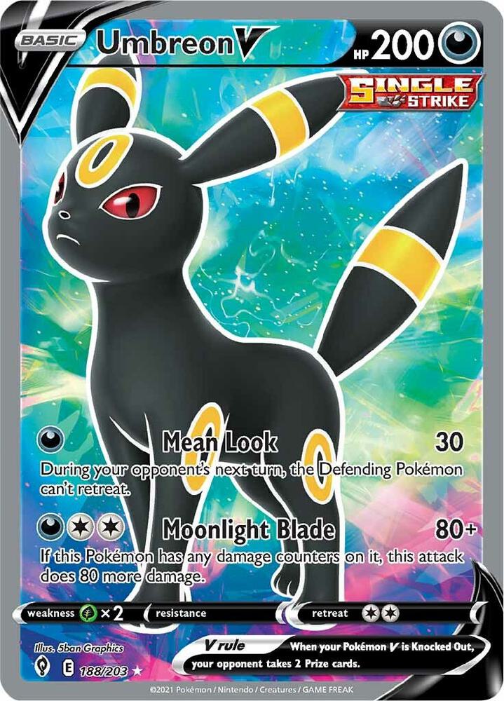 Umbreon V 188/203 (SWSH07: Evolving Skies)  - Holofoil | Good Games Cannington