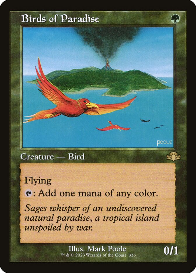 Birds of Paradise 336/261 (Dominaria Remastered)  - Retro | Good Games Cannington