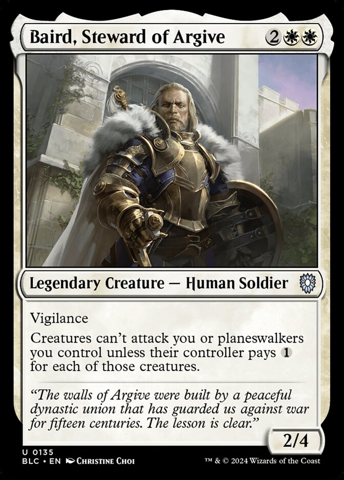 Baird, Steward of Argive 135 (Commander: Bloomburrow)  | Good Games Cannington