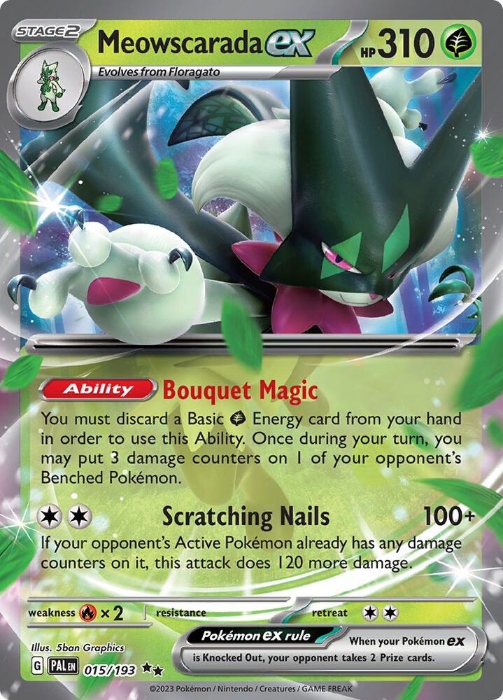 Meowscarada ex 015/193 (SV02: Paldea Evolved)  - Holofoil | Good Games Cannington