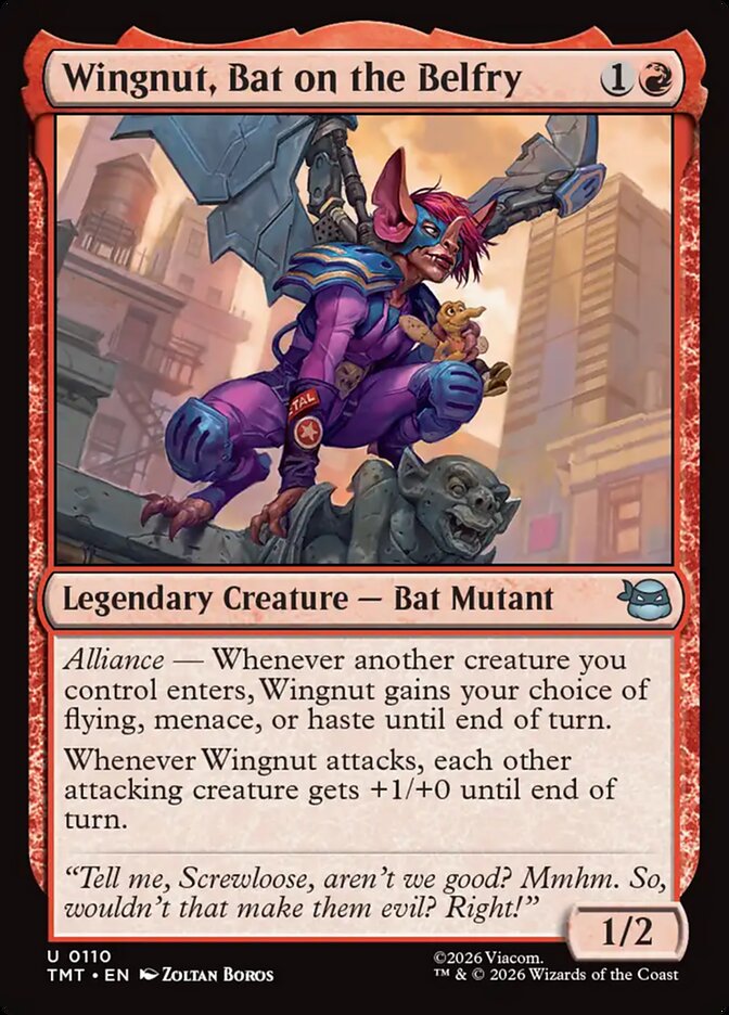 Wingnut, Bat on the Belfry 110 (Teenage Mutant Ninja Turtles)  - Foil | Good Games Cannington