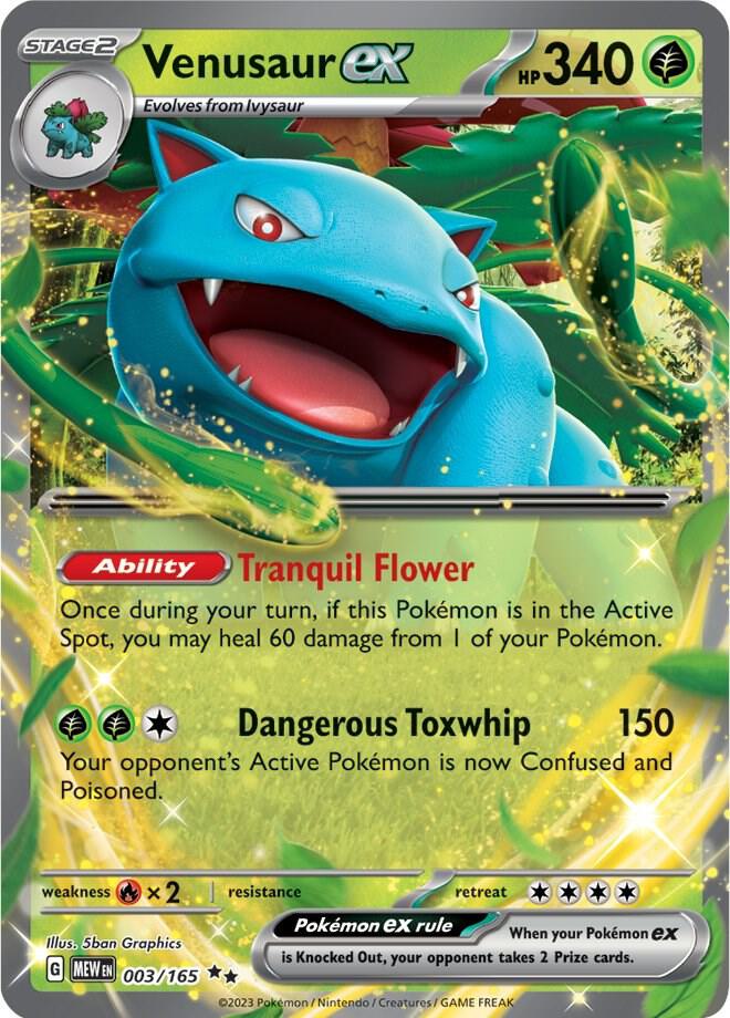 Venusaur ex 003/165 (SV: Scarlet & Violet 151)  - Holofoil | Good Games Cannington