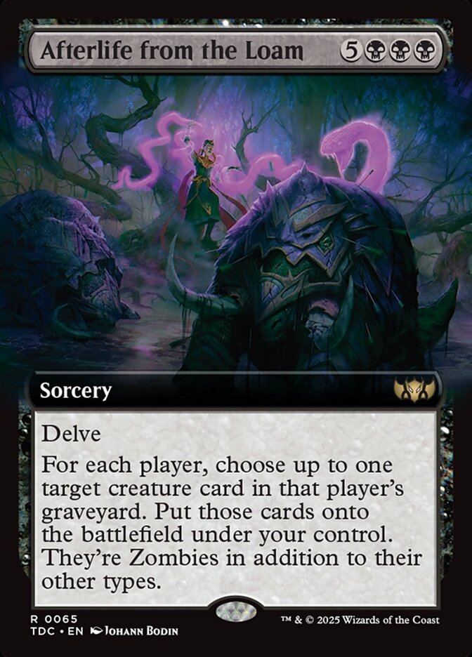 Afterlife from the Loam 65 (Commander: Tarkir: Dragonstorm)  - Extended Art | Good Games Cannington