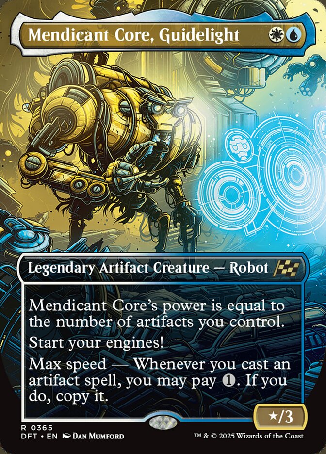 Mendicant Core, Guidelight 365/291 (Aetherdrift)  - Borderless Foil | Good Games Cannington