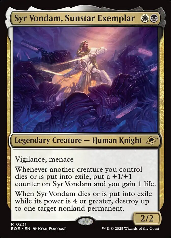 Syr Vondam, Sunstar Exemplar 231 (Edge of Eternities)  - Foil | Good Games Cannington