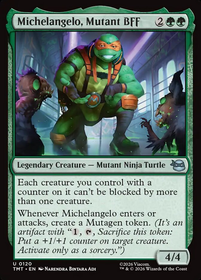 Michelangelo, Mutant BFF 120 (Teenage Mutant Ninja Turtles)  | Good Games Cannington