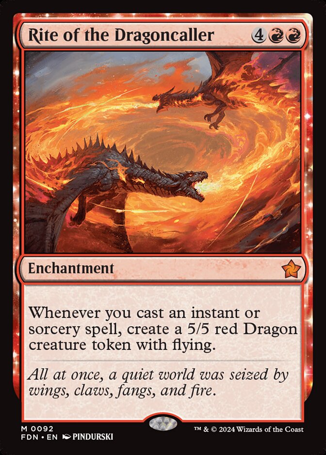 Rite of the Dragoncaller 92 (Foundations)  - Foil | Good Games Cannington