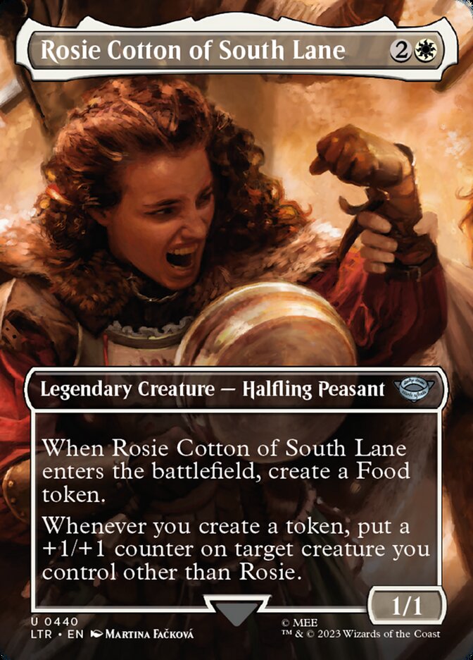 Rosie Cotton of South Lane 440/281 (Universes Beyond: The Lord of the Rings: Tales of Middle-earth)  - Borderless Foil | Good Games Cannington