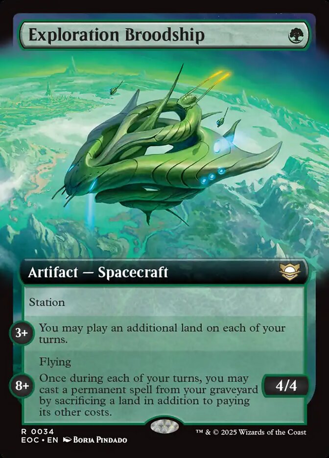 Exploration Broodship 34/191 (Commander: Edge of Eternities)  - Extended Art | Good Games Cannington