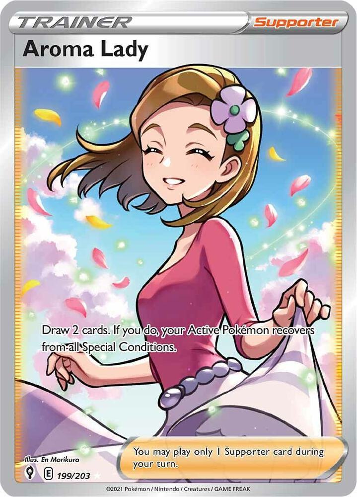 Aroma Lady 199/203 (SWSH07: Evolving Skies)  - Holofoil | Good Games Cannington