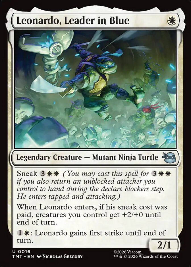Leonardo, Leader in Blue 16 (Teenage Mutant Ninja Turtles)  - Foil | Good Games Cannington