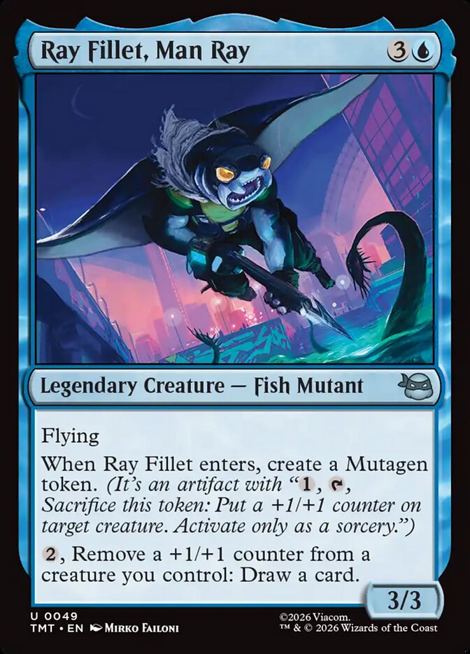 Ray Fillet, Man Ray 49 (Teenage Mutant Ninja Turtles)  - Foil | Good Games Cannington