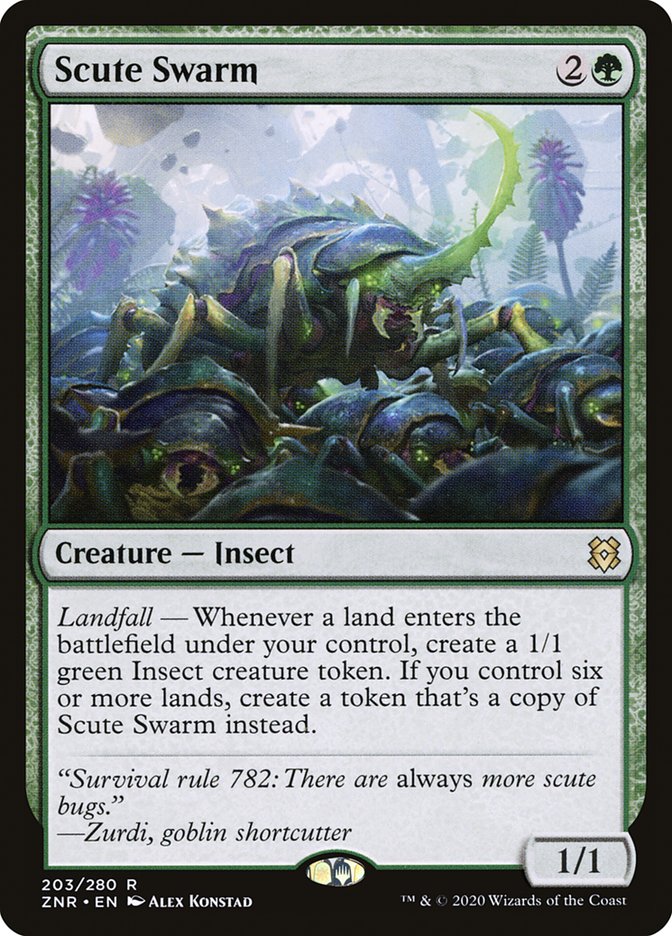 Scute Swarm 203 (Zendikar Rising)  | Good Games Cannington