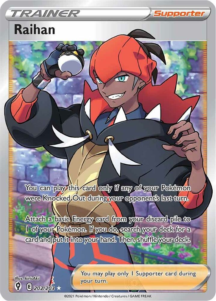Raihan Full Art 202/203 (SWSH07: Evolving Skies)  - Holofoil | Good Games Cannington