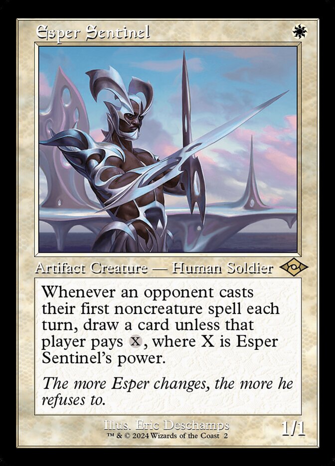 Esper Sentinel Retro Frame 2 (Modern Horizons 2)  - Foil | Good Games Cannington