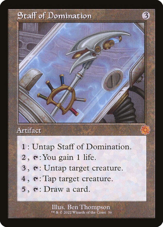 Staff of Domination 56 (The Brothers' War: Retro Frame Artifacts)  | Good Games Cannington