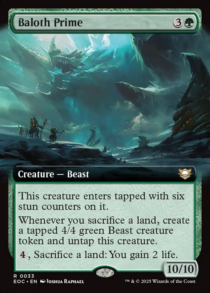 Baloth Prime 33/191 (Commander: Edge of Eternities)  - Extended Art | Good Games Cannington