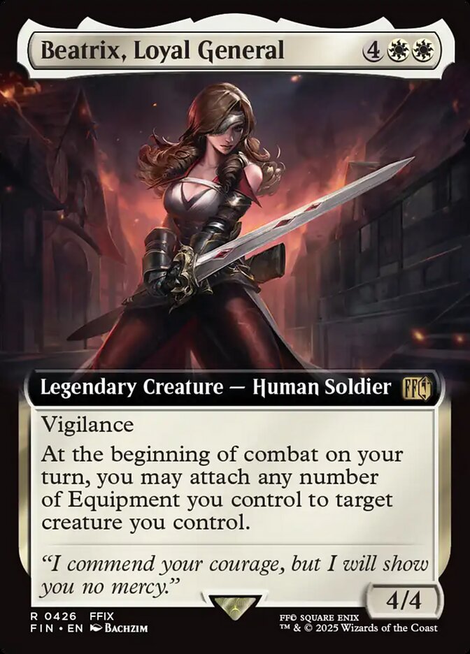 Beatrix, Loyal General 426 (FINAL FANTASY)  - Extended Art Foil | Good Games Cannington