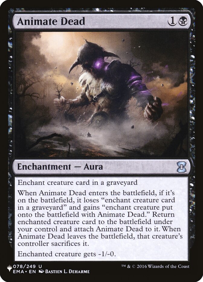 Animate Dead 78 (The List Reprints)  | Good Games Cannington