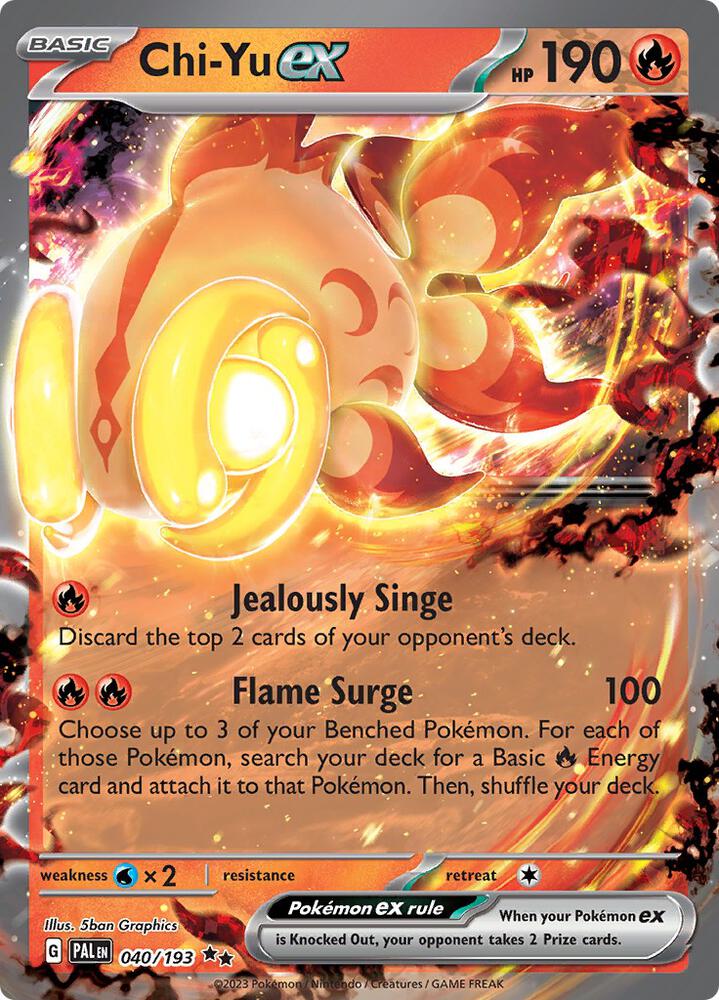 Chi Yu ex 040 193 (SV02: Paldea Evolved)  - Holofoil | Good Games Cannington